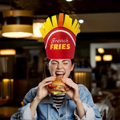Pommes Frites Hut – Fritten Mütze