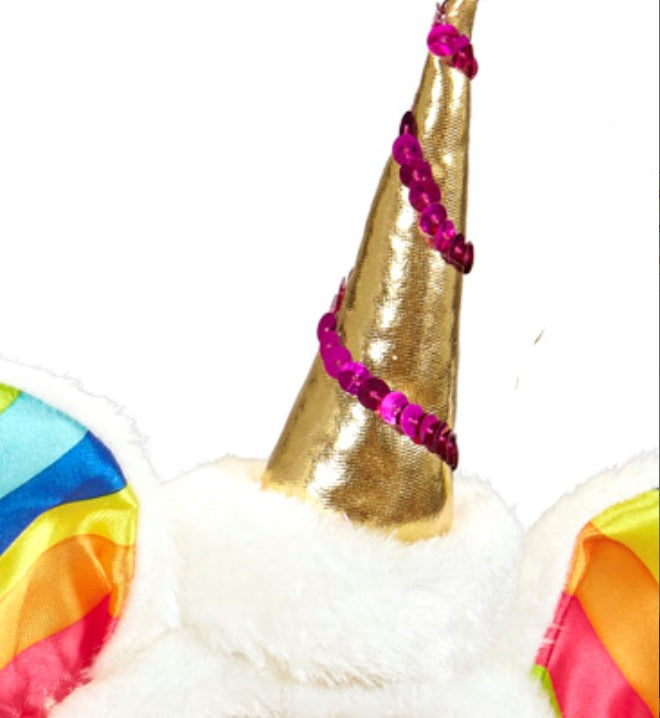 Einhorn Haarreif mit goldigem Horn