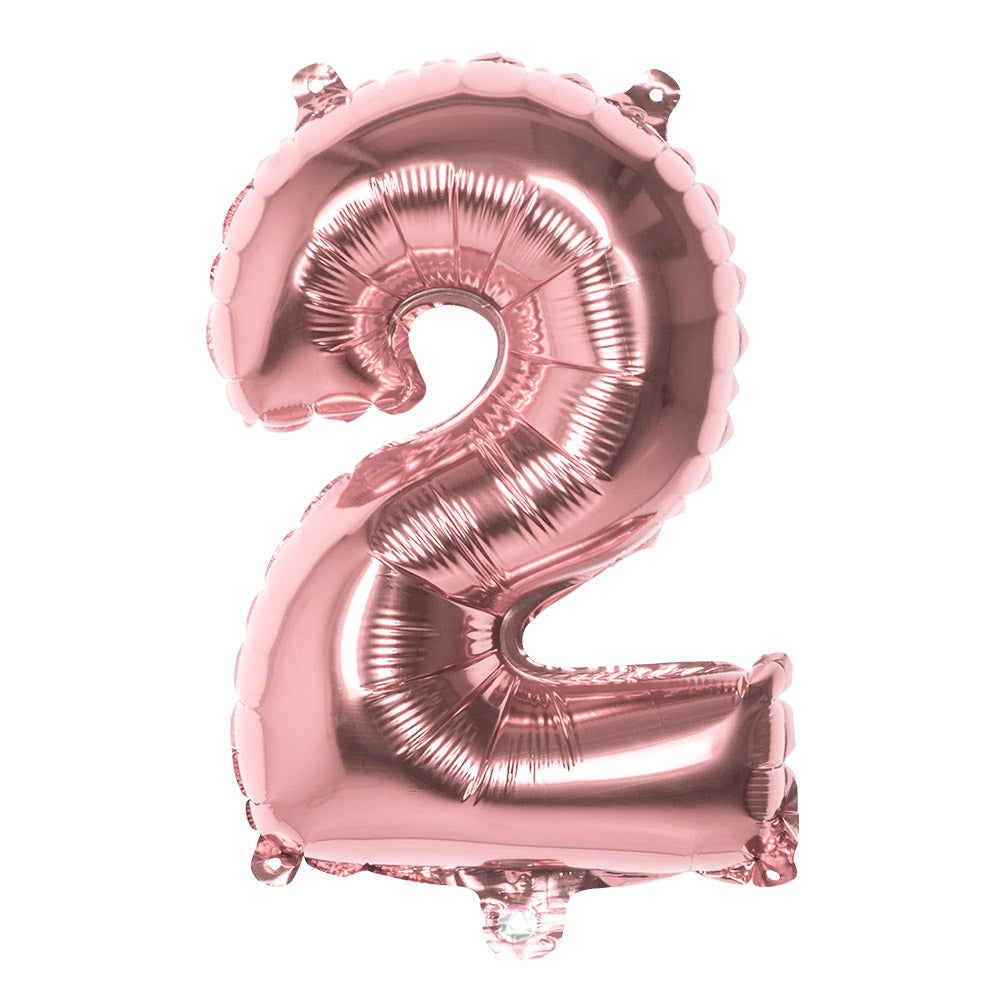 Folienballon Zahl 2 – Geburtstag Deko