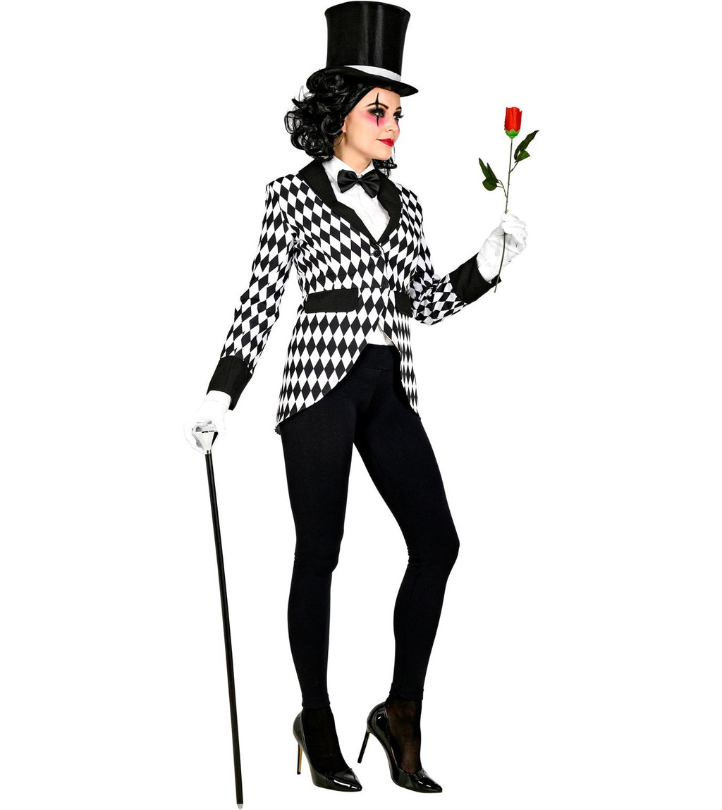 Pantomime Frack für Damen – Pierrot Harlekin