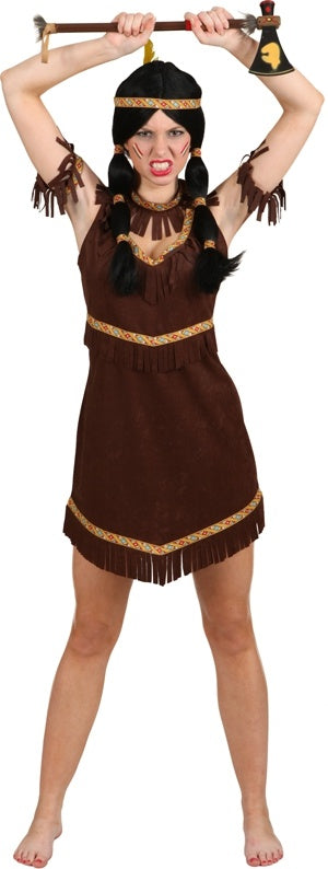 Indianerin Kostüm für Damen, ärmellos