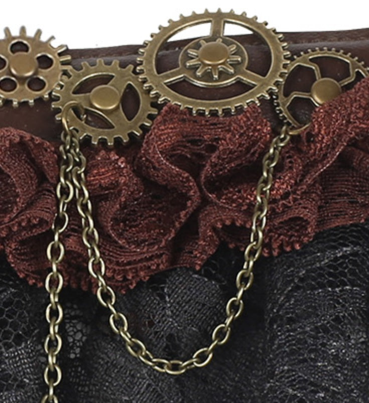 Steampunk Schmuckset – Halsband & Armbänder