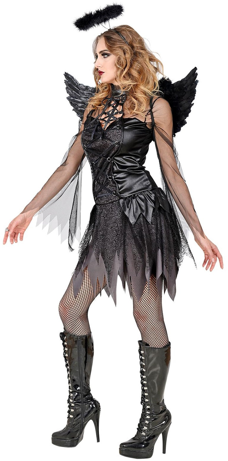 Dark Angel Kostüm mit Flügeln für Damen