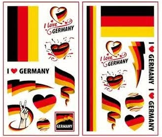 Deutschland Tattoos – Fussball Fanartikel