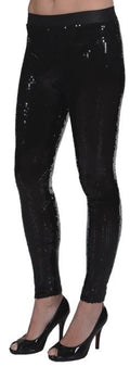 Glitzer Leggings mit Pailletten