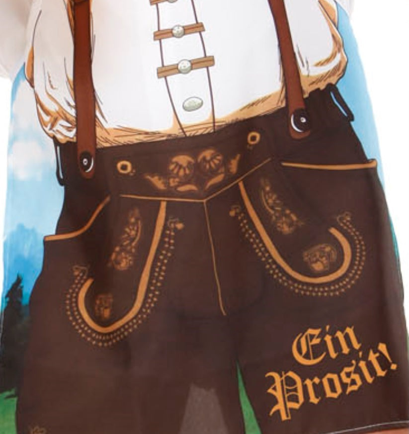 Schürze mit Lederhosen-Print für Oktoberfest