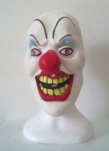 Clown Latexmaske für Erwachsene