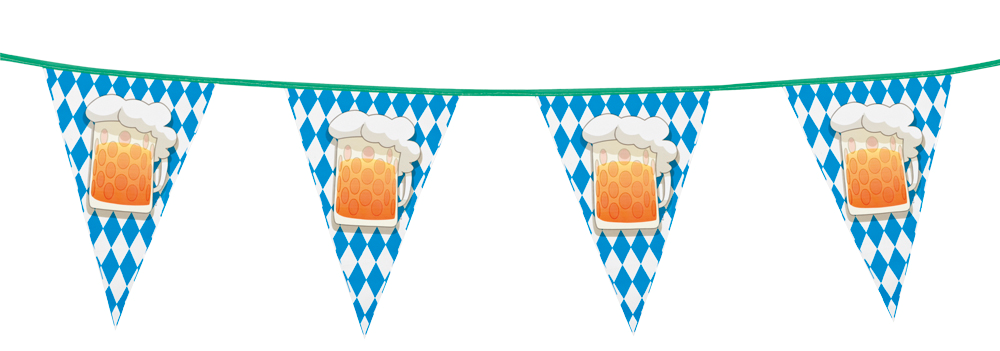 Oktoberfest Girlande mit Bierkrug