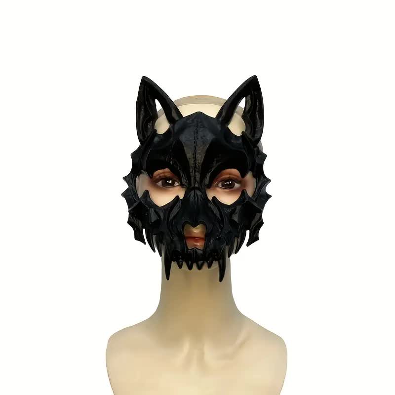 Wolfsschädel Maske für Halloween