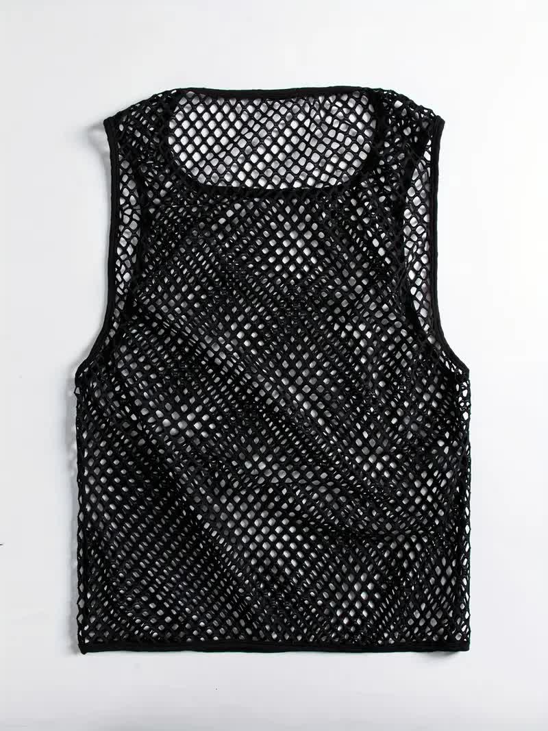 Netz Tanktop – Netzshirt ärmellos