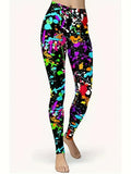 Crazy Print Leggings für die 80er und 90er Jahre Party