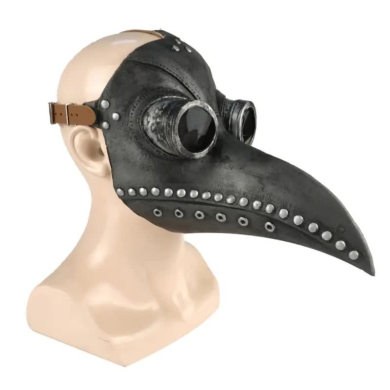 Pestdoktor Latexmaske mit Schnabel