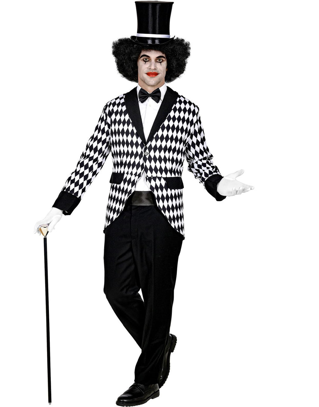 Pantomime Kostüm Pierrot Harlekin Frack