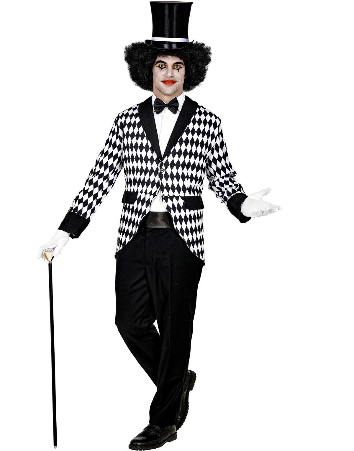 Pantomime Kostüm Pierrot Harlekin Frack