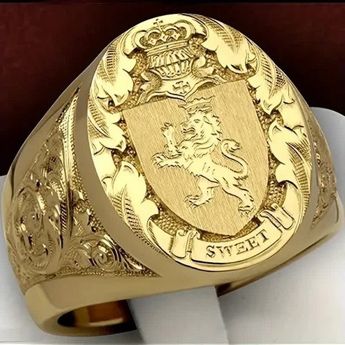 Siegelring mit Wappen – Krimidinner Fingerring