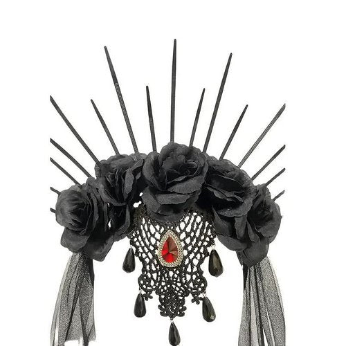 Halloween Schleier mit Stirnschmuck