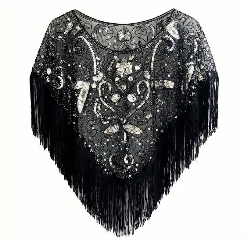 20er Jahre Cape – Vintage Poncho Gatsby