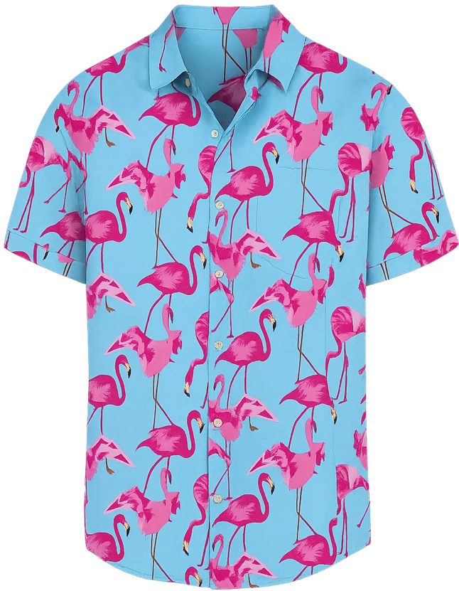 Flamingo Hemd – Hawaii Hemd für Herren