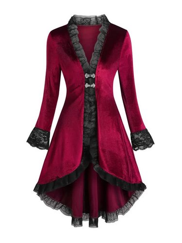 Venezianisches Samtkleid mit Spitze – Barock