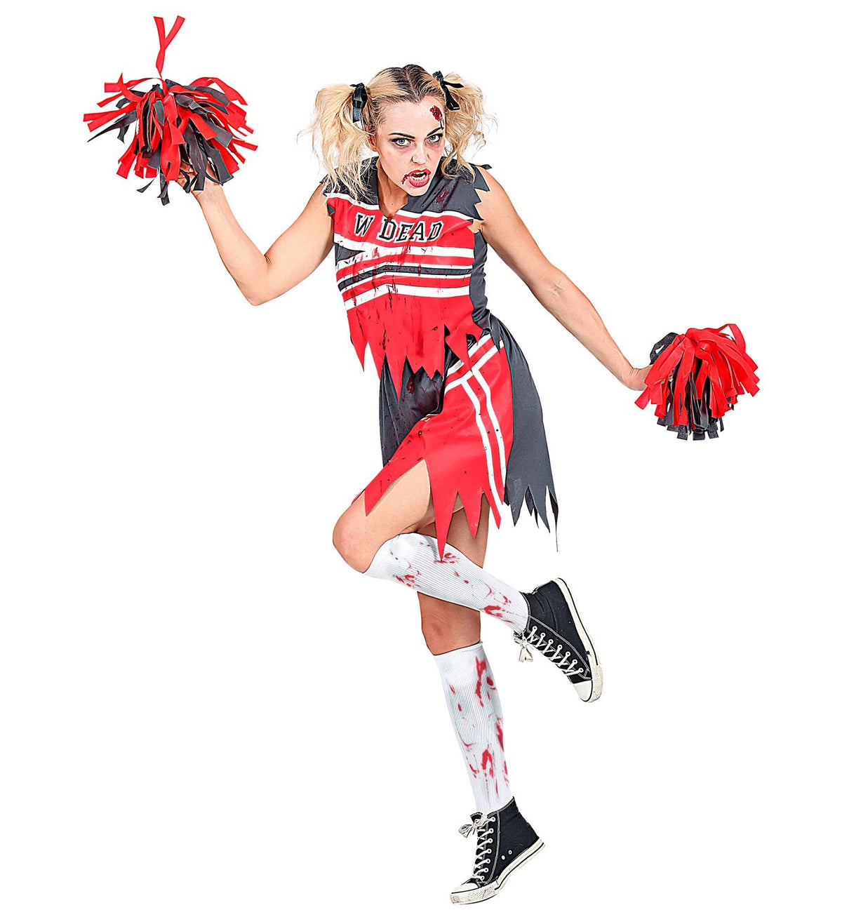 Zombie Cheerleader Kostüm für Damen – Halloween