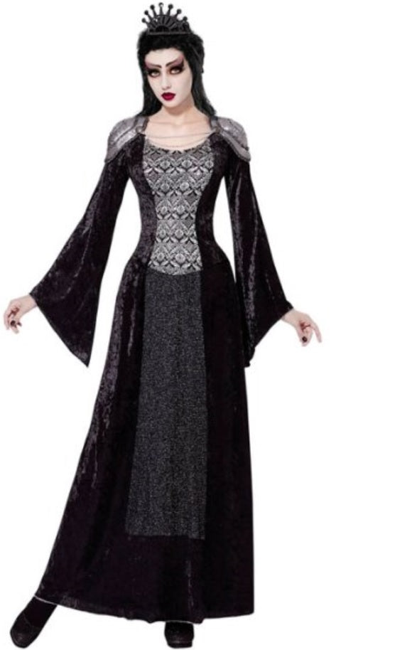 Dunkle Königin Kostüm mit Krone – Dark Queen