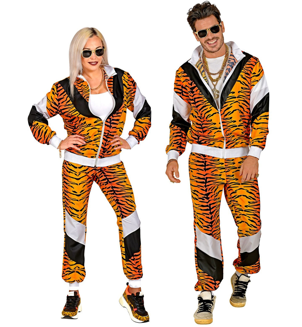 80er Jahre Trainingsanzug Animal Print