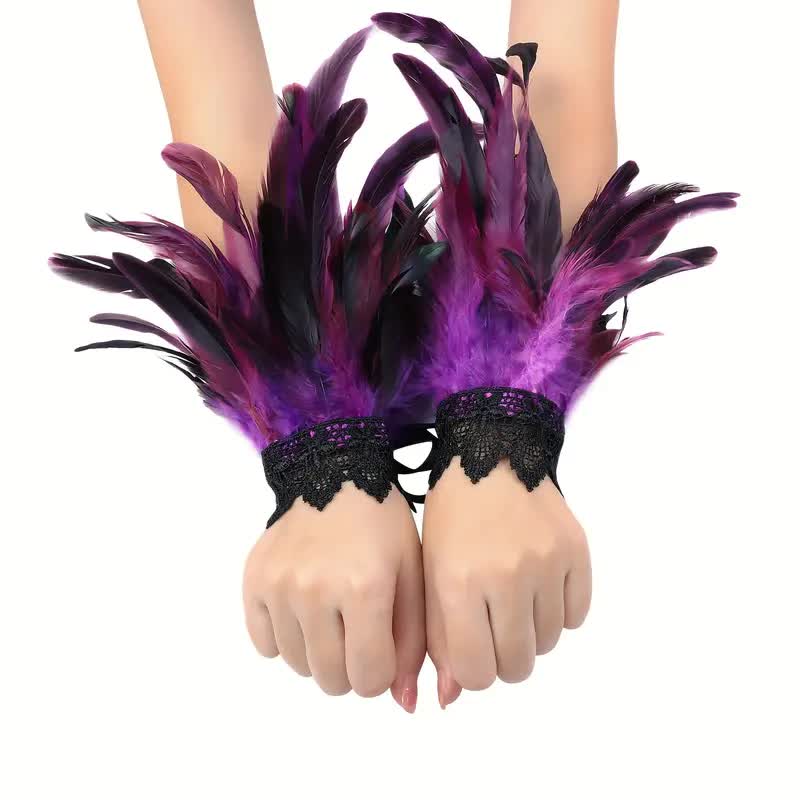 Feder Armband – mystisches Outfit