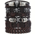 Rocker Armbänder 6 Stück mit Totenkopf