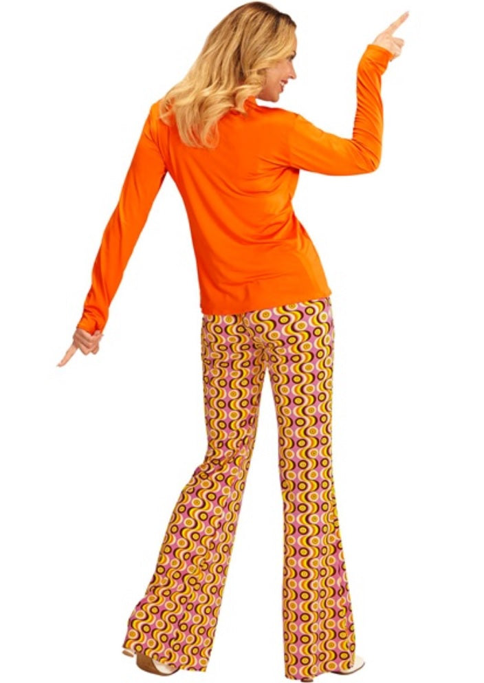 70er Jahre Disco Bluse für Damen