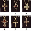 goldene Kreuzkette – Kostüm Schmuck