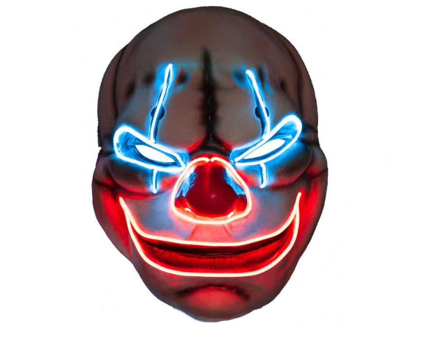 LED Clown Maske – Horror Clown für Halloween