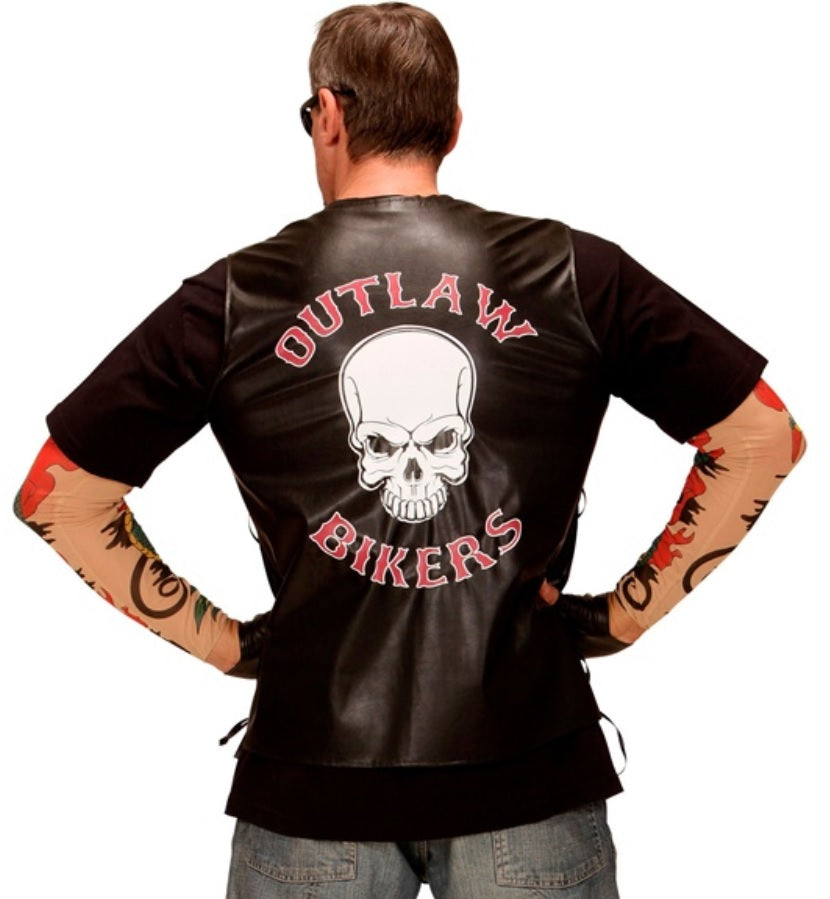 Biker Weste Rocker Gilet Töfflibuebe