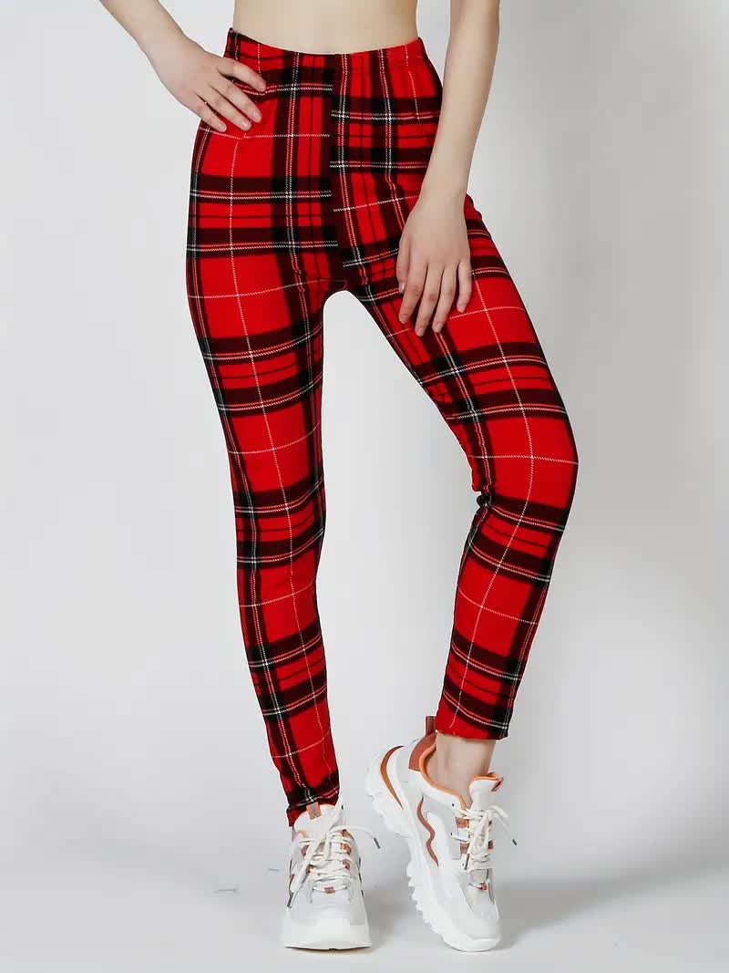 Karo Leggings – Punk & Schotten Look