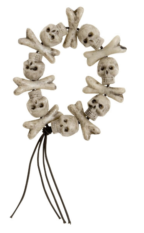 Totenkopf-Armband für Voodoo und Pirat