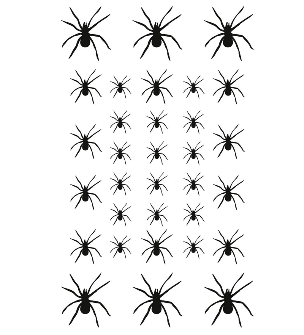 Spinnen Tattoos – 32 Stück Klebetattoos