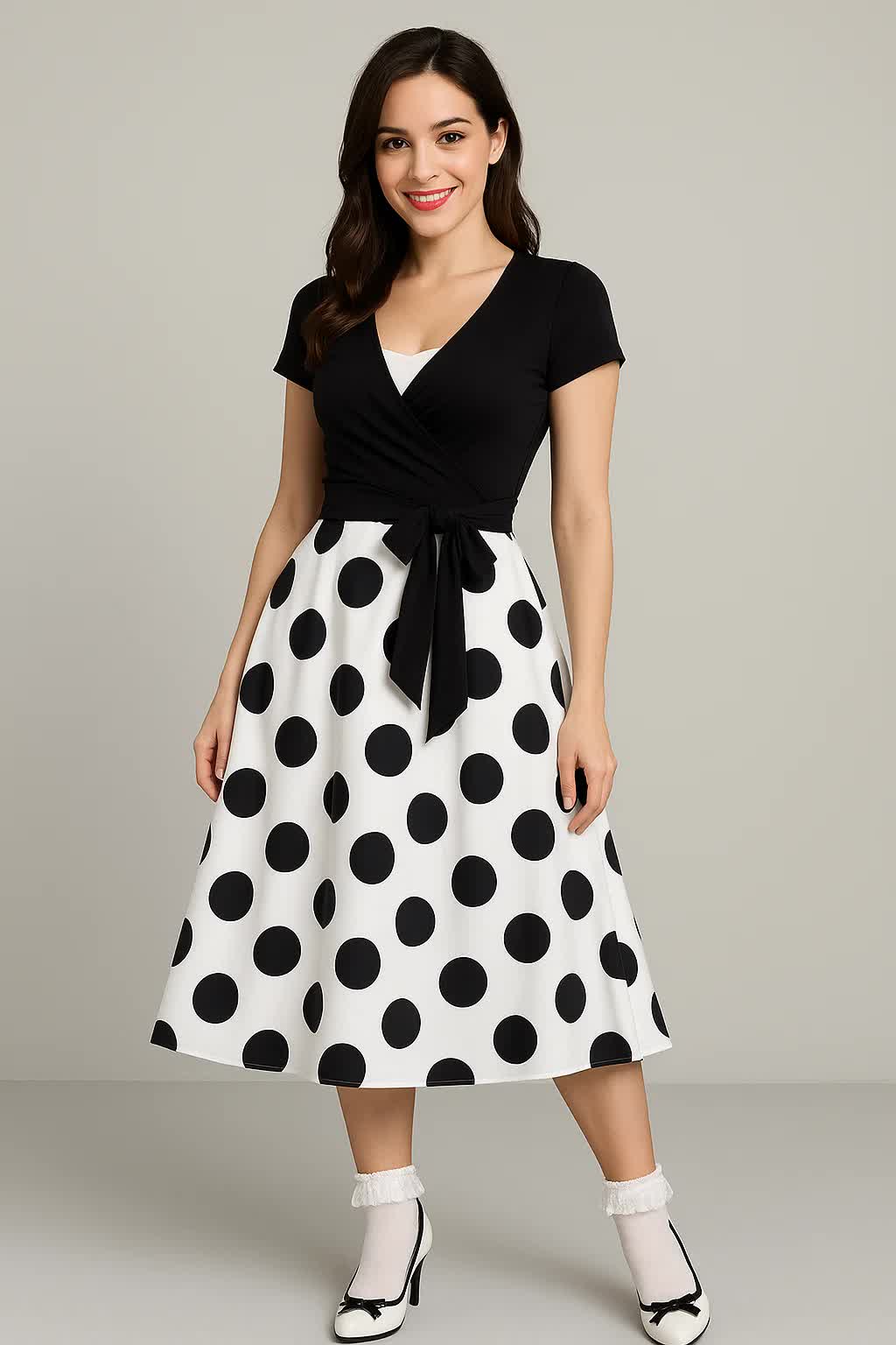 Rockabilly Kleid mit Bolero – 50er 60er Jahre Damen