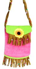Hippie Handtasche mit Blume