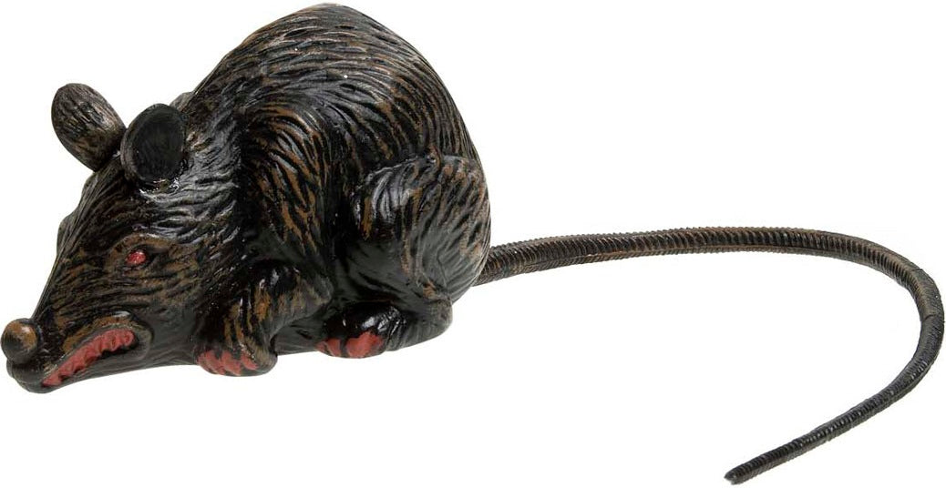 Kleine Ratte aus Plastik – Halloween Dekoration