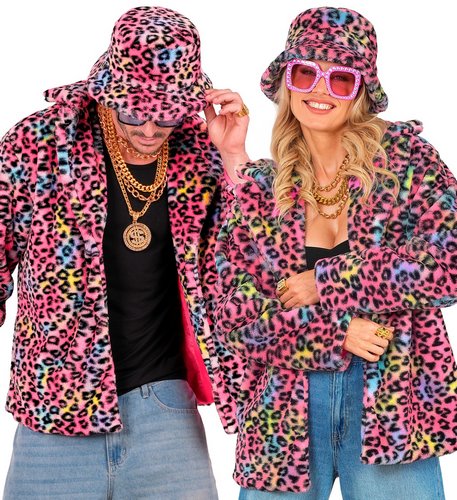 Leoparden Plüschjacke Unisex – Fake Fur