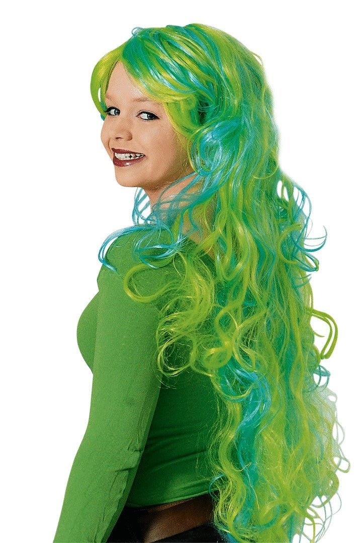 Meerjungfrau Perücke mit Locken – Mermaid