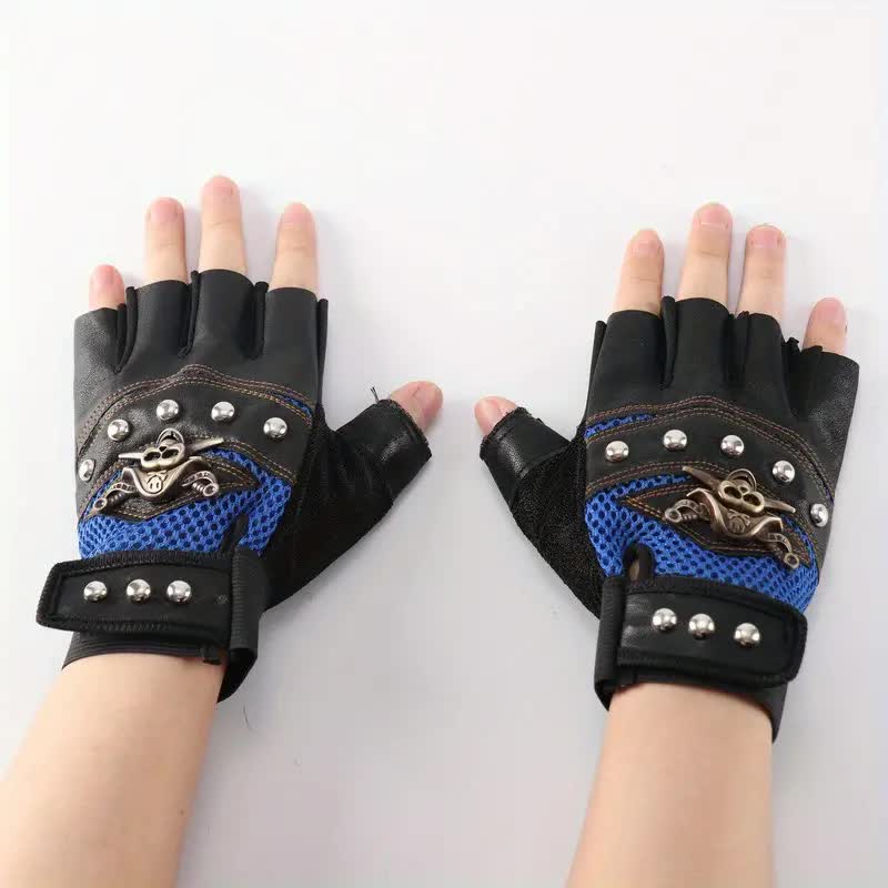 Rocker Handschuhe – Steampunk Nieten