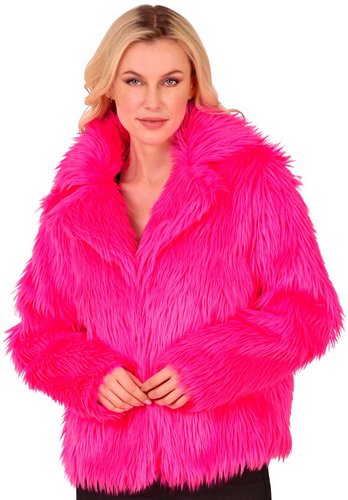 Kurze Plüschjacke Damen – 80er Fake Fur
