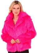 Kurze Plüschjacke Damen – 80er Fake Fur