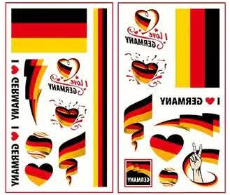 Deutschland Tattoos – Fussball Fanartikel