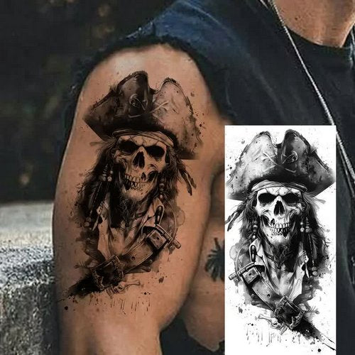 Untoter Pirat Tattoo – Klebetattoo