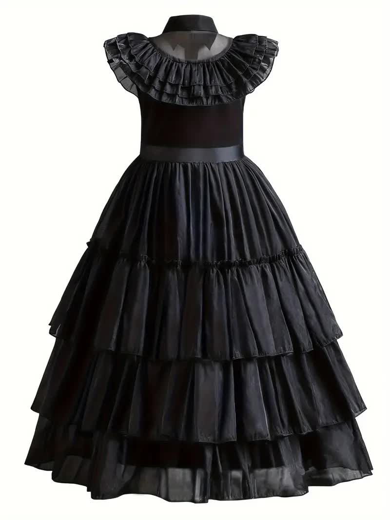 Wednesday Ballkleid für Mädchen – Addams Family