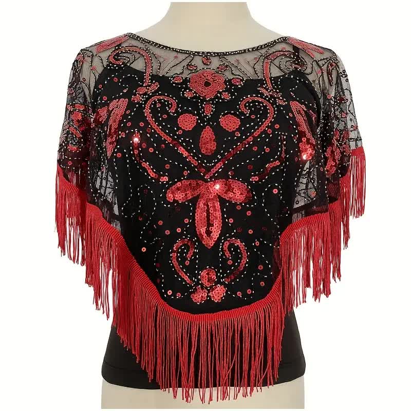 20er Jahre Cape – Vintage Poncho Gatsby