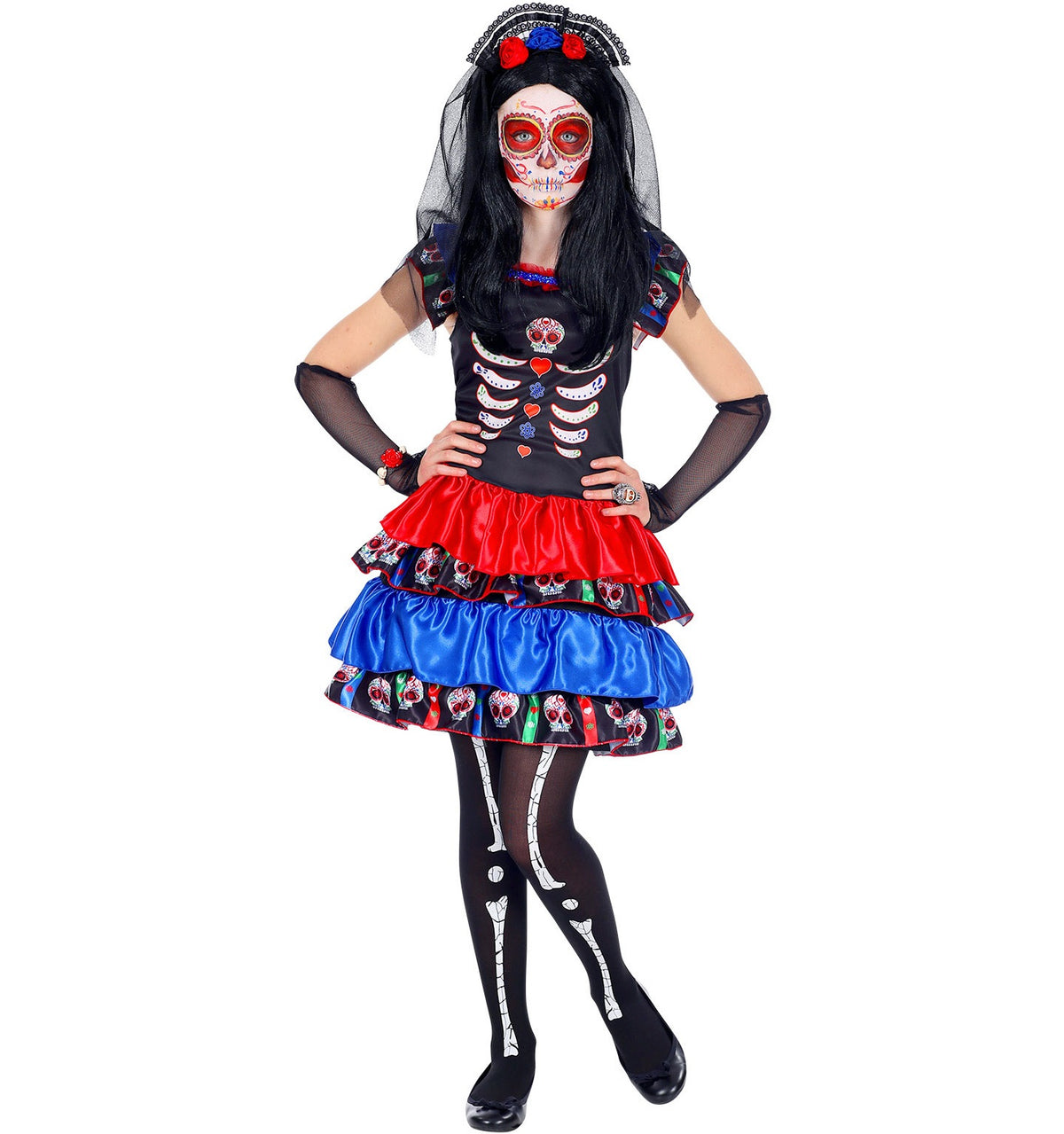 Tag der Toten Kostüm Mädchen – Mexiko Halloween