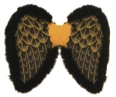 Engelsflügel mit Glitzer und Marabou