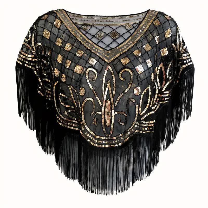 20er Jahre Cape – Vintage Poncho Gatsby